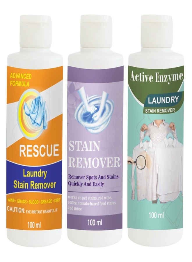 مجموعة مزيلات البقع من توفوس، تحتوي على مزيل بقع برتقالي، بنفسجي، وفستقي | محلول تنظيف متعدد الأسطح للملابس والأقمشة والمفروشات (100 غرام لكل عبوة) - Image 1